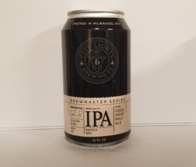 City Lights Brewing Brewmaster Specialty IPA Bottom Opened