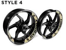 Suzuki SV650X Motorcycle Wheel Rim Wrap Decal Stickers For 17 Inch Wheels