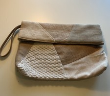 Vintage Boho Clutch With Mixed Textures and Material