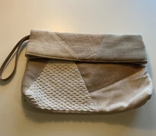 Vintage Boho Clutch With Mixed Textures and Material 