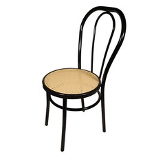 Sedia Vienna Nera Thonet bar ristorante casa cucina struttura  ferro nero