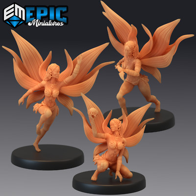 Dark Fairy, Dungeons and Dragons Miniatures, D&D, Epic Miniatures, 3d gedruckt