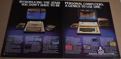 1980 Print Ad Atari 400 Personal Computer PC Basic Basketball Games Chess Art