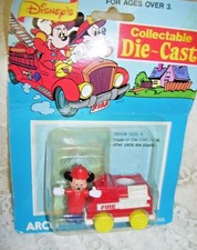 Vintage Mickey Mouse in Fire Truck Never Removed