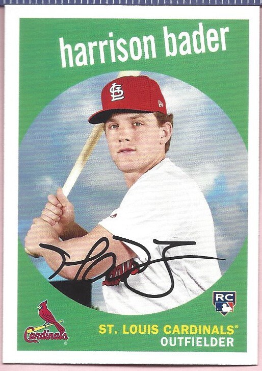 2018 Topps Archives Baseball Harrison Bader 1959 Topps Cardinals