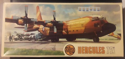 Rare Airfix 1971 & MPC 1982 Lockheed C-130 Hercules 1:72 Plastic Model Kits 