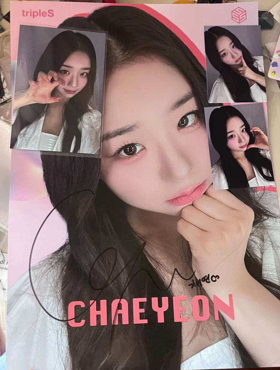 TRIPLES OFFICIAL HONG KONG FAN MEETING PHOTOCARD + SIGNED POSTER