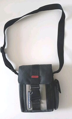 Vintage Nintendo Game Boy Advance Carrying Case Black and Grayish Used