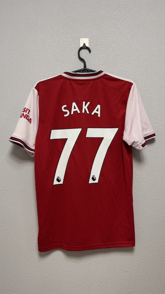 アーセナル19/20 オーセンティック ユニフォーム 77 saka サカ 2019-20 Arsenal Home Shirt Saka #77 - 6/10 - (S)
