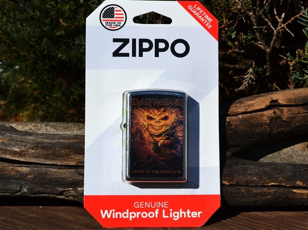 Iron Maiden Zippo Lighter - Ghost of the Navigator - Eddie - Bruce