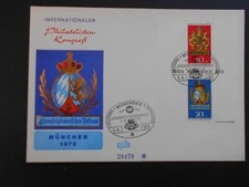Bund 1973 Philatelisten Kongreß Schmuck FDC  mit Block 9 (t63)