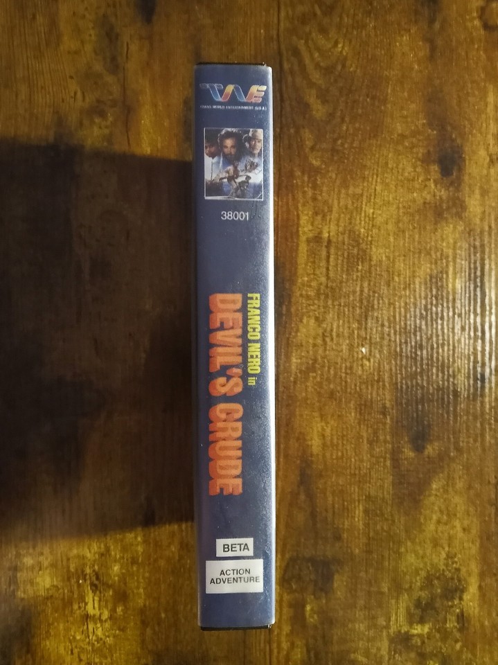 Devil's Crude BETA Betamax Trans World Clamshell Italian Franco Nero