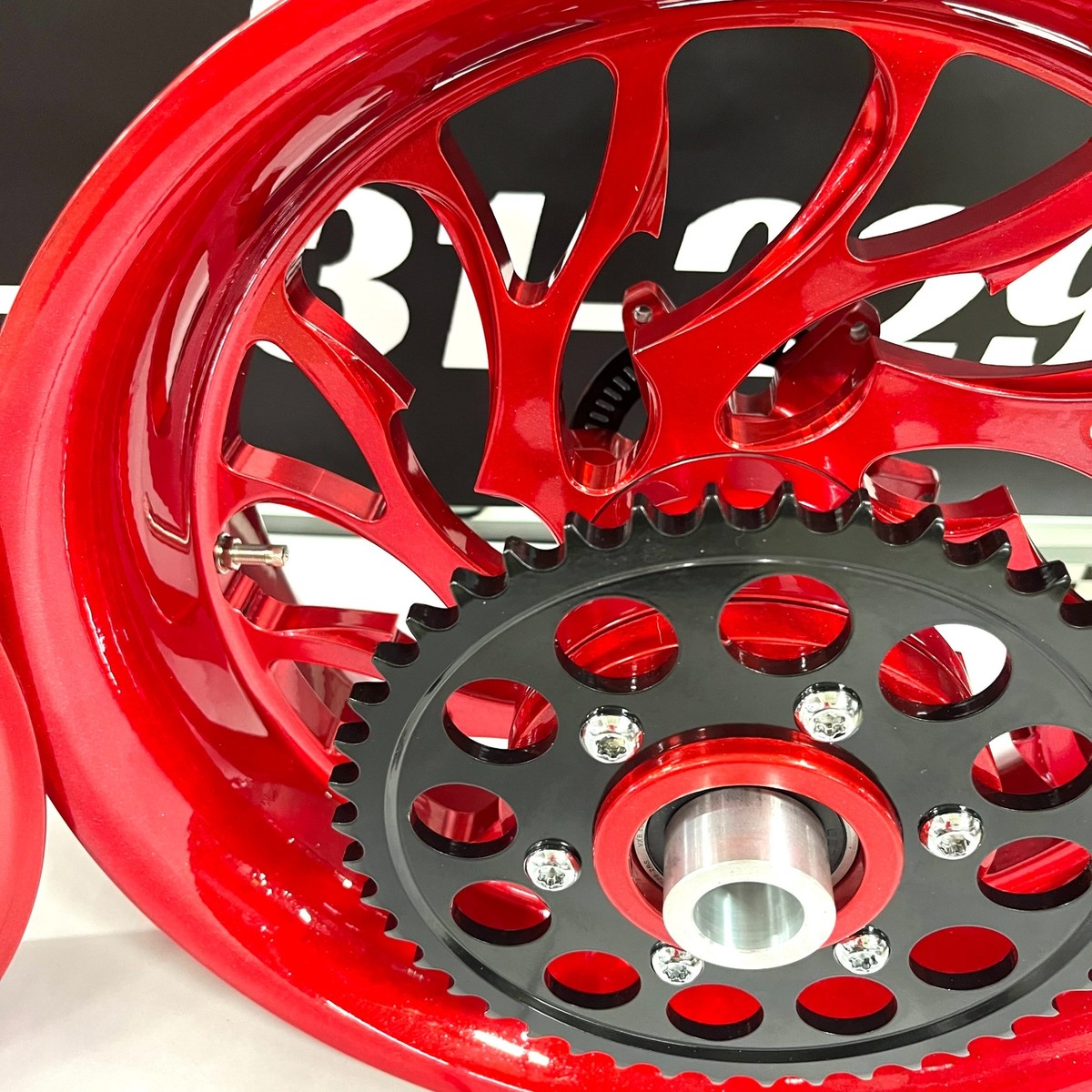 NINJA STOCK SIZE WILDER RED HELLIAN WHEELS 06-11 KAWASAKI