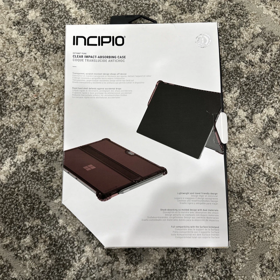 INCIPIO Octane Pure Rugged Case For Microsoft Surface Pro 2017 Burgundy - Image 2 of 3