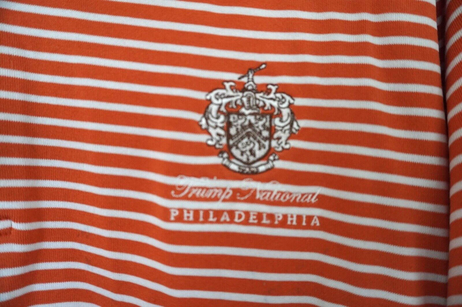 Fairway And Greene men's poloshirt orange US M Trump National Philadelphia