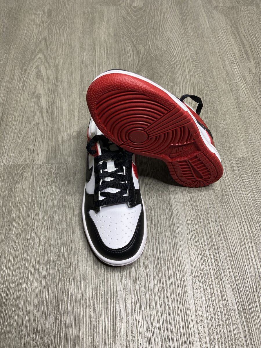 Nike Dunk Low Black Toe GS Unisex Shoe Size 4Y Red HF9980 Nike Dunk Low Black Toe GS Unisex Shoe Size 4Y Red HF9980