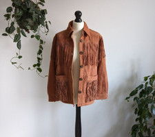 Free People X Blanknyc Brown Terracota Leather Jacket Size Xs