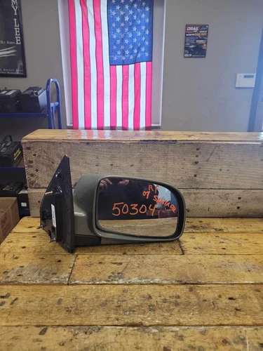 07-09 HYUNDAI SANTA FE RIGHT FRONT PASSENGER DOOR MIRROR POWER NON HEATED GRAY