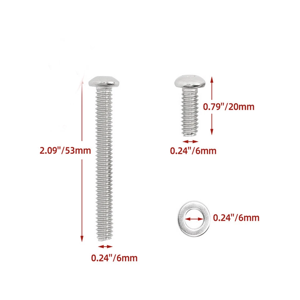 Chrome Batwing Fairing Windshield Trim Bolts For Harley Electra Street Glide 14+ - Image 2 of 4