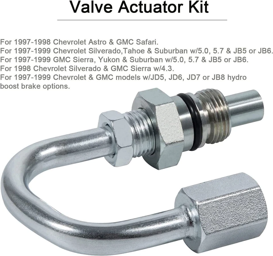 Tubo de derivación de solenoide de dirección variable 926-049 para modelos Cadillac GMC Chevrolet Foto 4 de 4