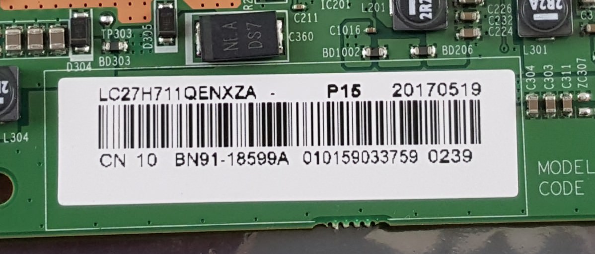 Samsung Monitor LC27H711QENXZA Main Board CH711 27 Samsung Monitor LC27H711QENXZA Main Board CH711 27