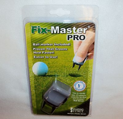 Fix-Master PRO Divot Repair Tool ~ Ball Marker Included ~ Starting Time Golf