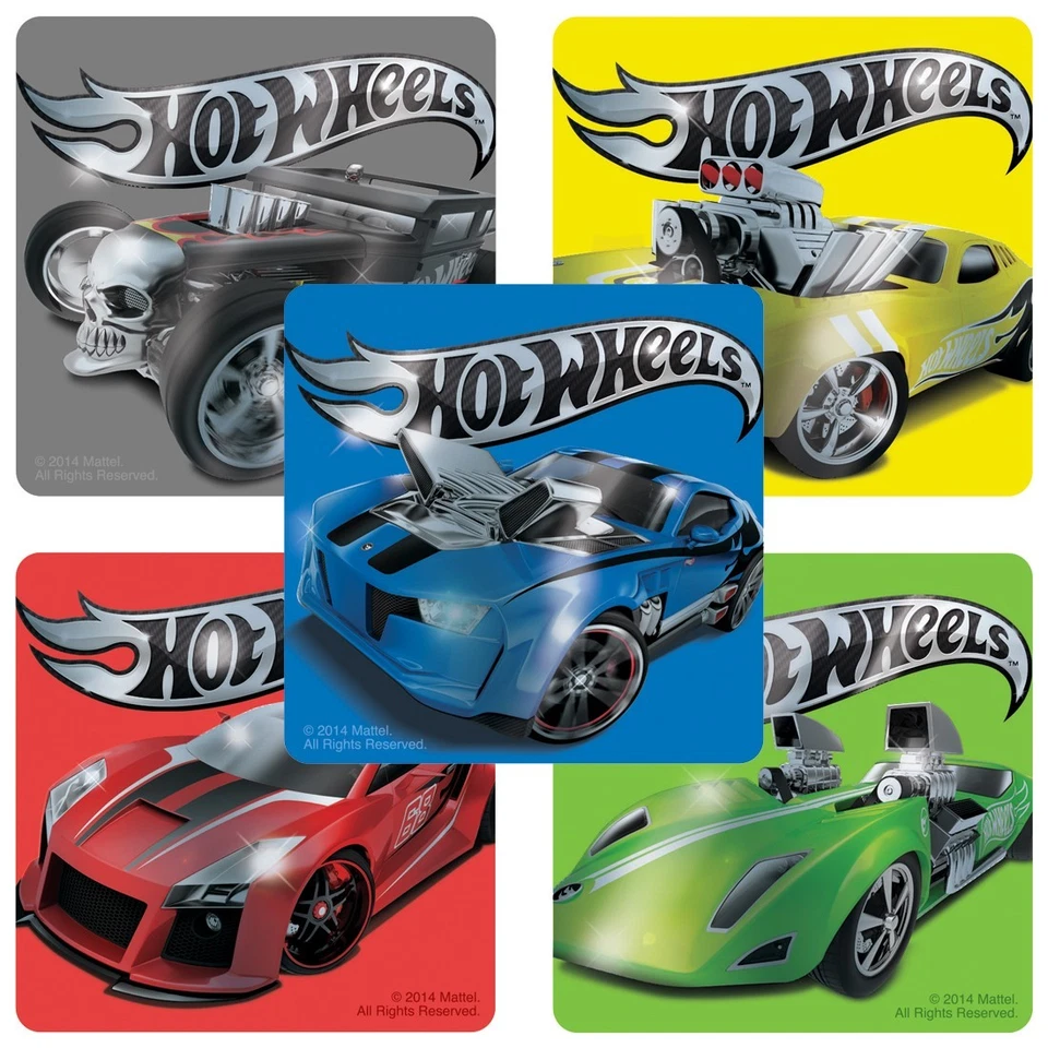 SANDYLION 20 Hot Wheels Foil Stickers, Approx. 2" Each