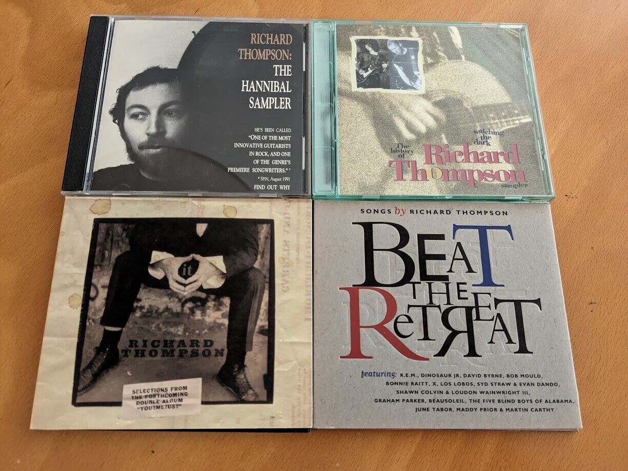 RICHARD THOMPSON 4 CD Lot Hannibal It Watching Dark Beat Retreat Various Folk