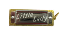 Hohner Armonica Little Lady Tonalità Do a Bocca A125A Mini Pettine Legno di Pero