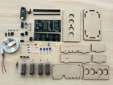 FULL KIT Nixie Clock IN-14  12H or 24H Format (With tubes) DIY