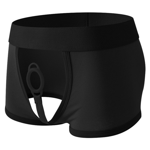 Men Boxer Briefs Trunks Penis Silicone Ring Sexy Cockring Shorts Underwear - Picture 7 of 27