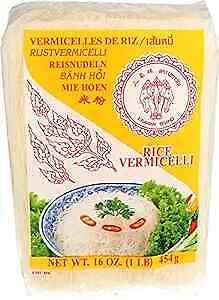 Vermicelli Rice Noodles, 16 OZ 1 Pound (Pack of 1)
