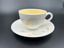 Vintage MCM Eva Zeisel Hallcraft Sunglow Cup & Saucer - Hall China