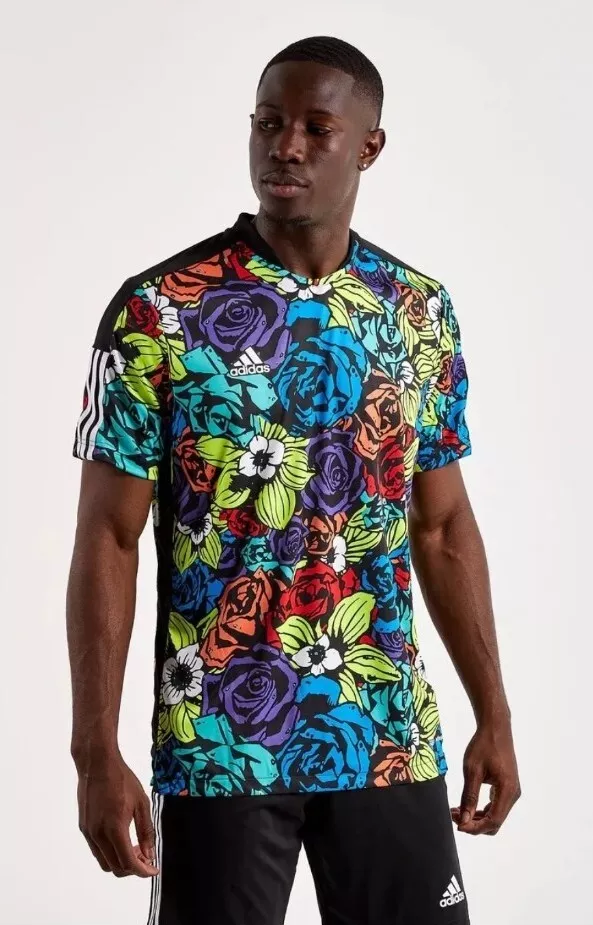 Adidas Tiro Flower Football Soccer Jersey Men s Medium M Aeroready
