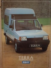 BROCHURE DEPLIANT CATALOGO PROSPEKT SEAT TERRA tedesco 1988