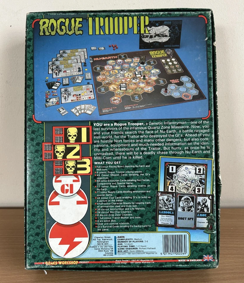 Rogue Trooper Game Vintage Games Workshop 1987 Complete - Image 3 of 4