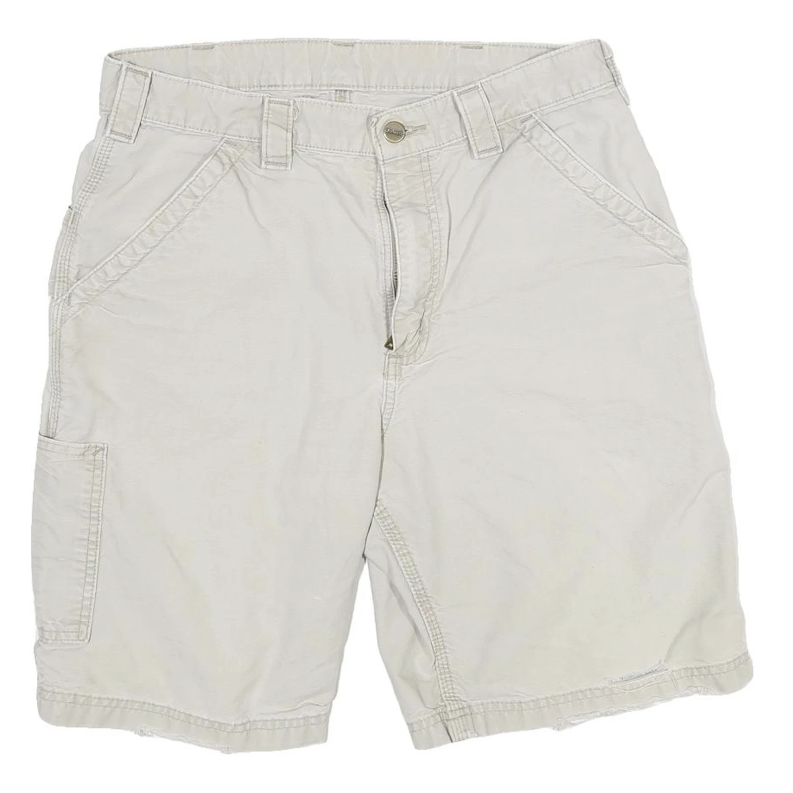 CARHARTT Mens Shorts Beige Casual Cargo Size M W30 Utility Cotton Blend Workwear