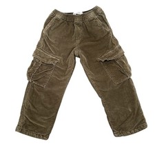 Zara Kids Corduroy Cargo Pants in Olive Green size 3-4 years