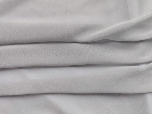 Natural Silk Ggt 45'' Wide 12MM Silver Grey Mulberry Silk Georgette Crepe Fabric - Picture 6 of 7
