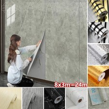 24M Marble Self Adhesive Thermal Wallpaper Kitchen Bathroom Waterproof Wallpaper