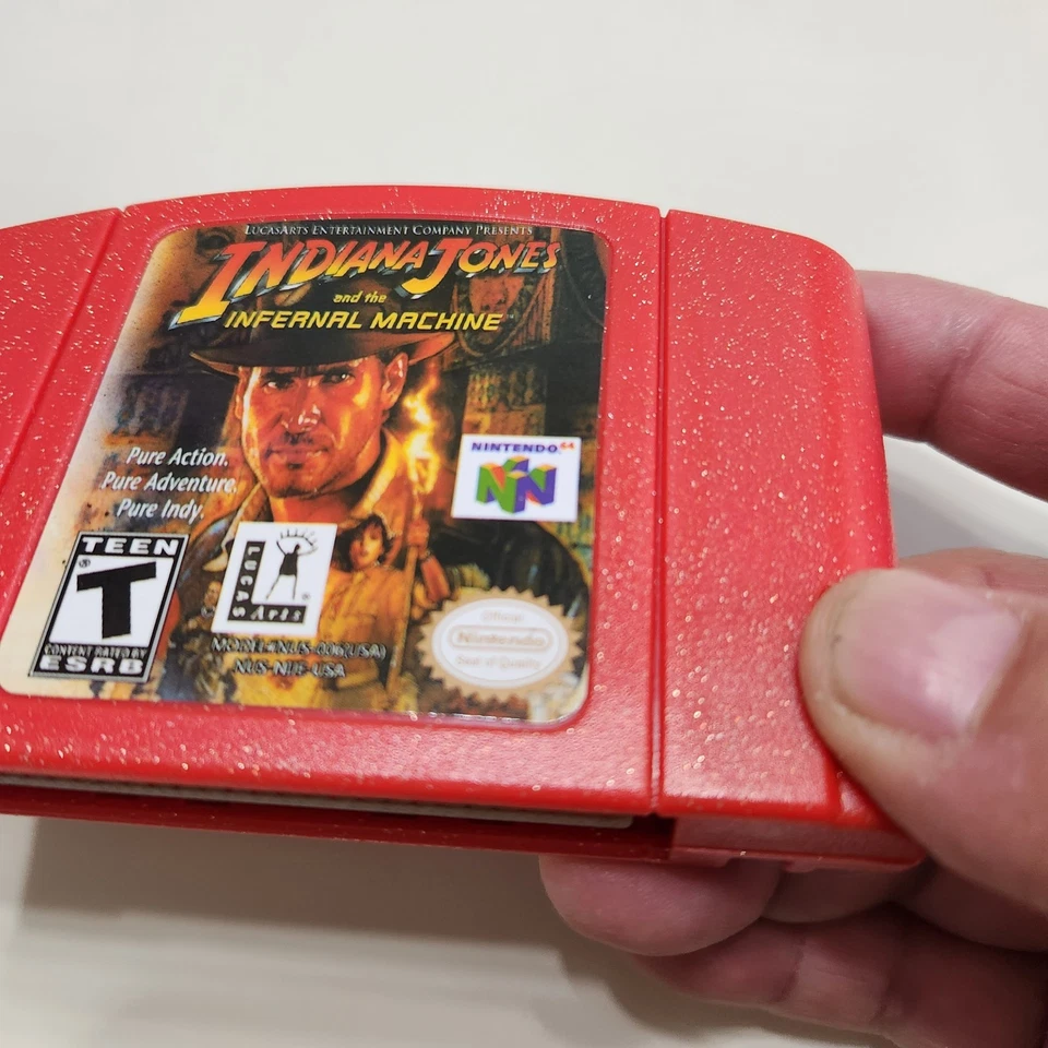 N64 Indiana Jones and the Infernal Machine (Nintendo, 2000) **READ DESC** - Image 2 of 4
