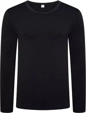 Mens Thermal Long Johns Top Bottom Set Cotton Underwear Warm Vest Base layer Set