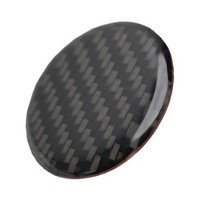 Eurowagens Trim Regler Knopf Zierblende 1Pcs Carbon Fiber Abdeckung