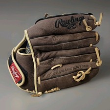 Rawlings RBG36BC 12.5 Inch Leather Zero Shock Baseball Glove Left Hand Throw