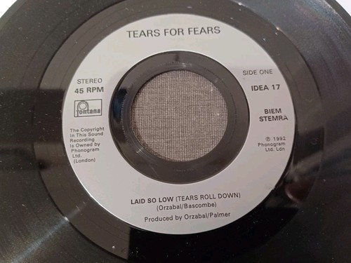Tears For Fears "Laid So Low" 7"Single (1992) IDEA17 Plus Concert Ticket Stub - Picture 2 of 2