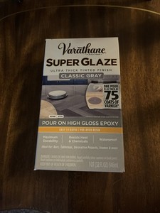 Varathane Super Glaze Pour-On Epoxy Quart High Gloss – Classic Gray