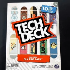Tech Deck DLX Pro Pack 10 Mini Toy Skate Finger Boards Element PlanB Flip NEW