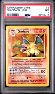 Pokemon Base Set Charizard Holo 4/102 PSA Graded