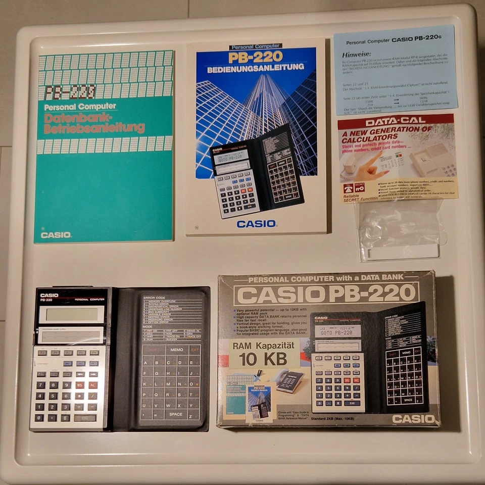 Casio PB-220 Personal Computer Calculator Taschenrechner Vintage Neu - Bild 4 von 4