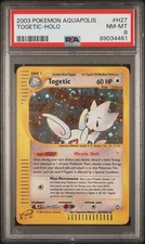 ✅ Togetic #H27 Holo Rare Swirl 2003 Pokemon Aquapolis PSA 8 *FULL SWIRL*  ✅ on eBay